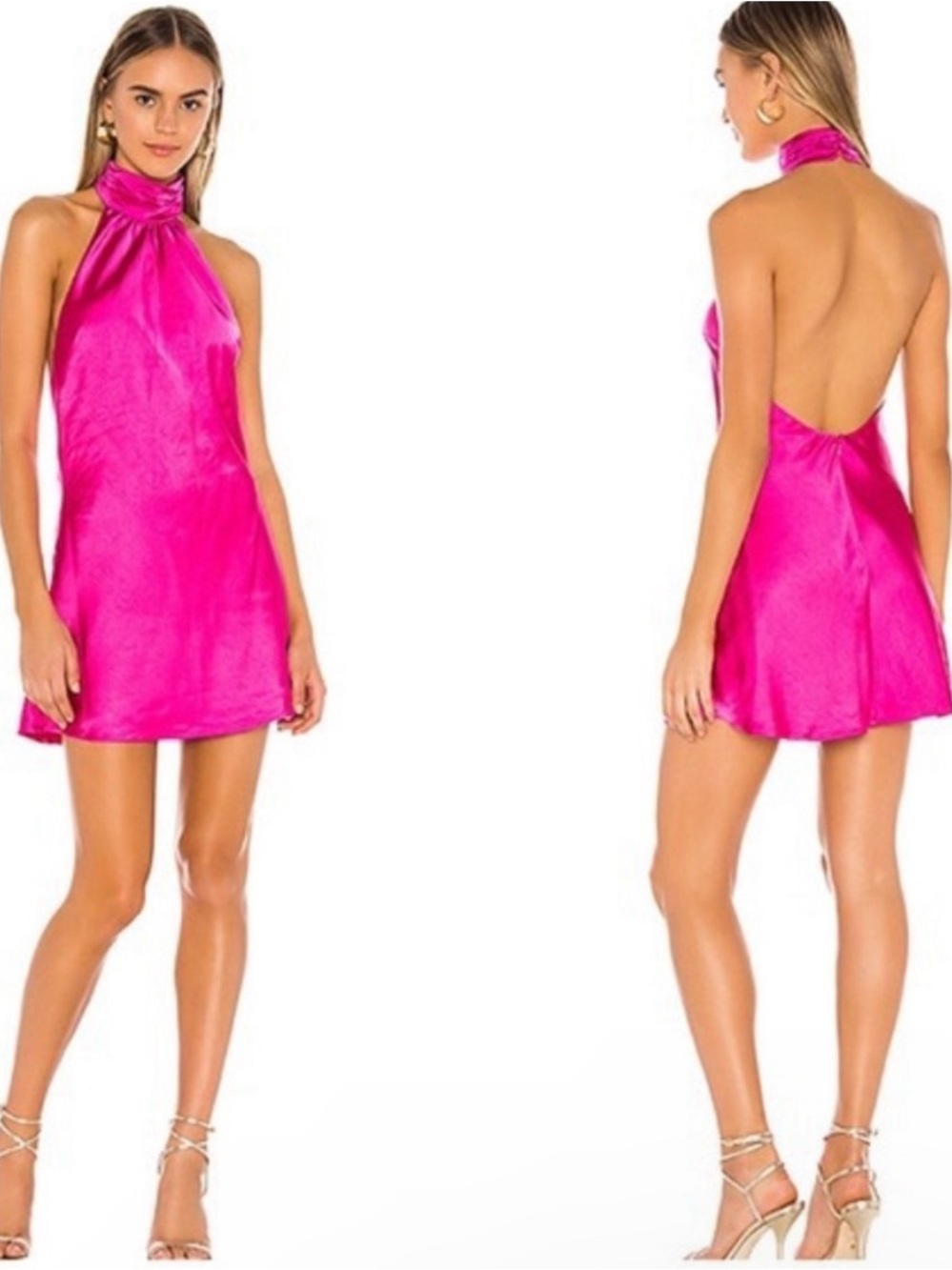Lovers and Friends Hayes Mini Dress Magenta Pink Size Small